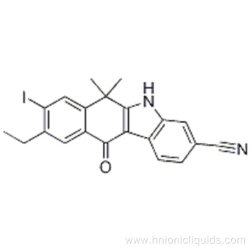 9-ethyl-8-iodo-6,6-diMethyl-11-oxo-6,11-dihydro-5H-benzo[b]carbazole-3-carbonitrile CAS 1256584-80-1